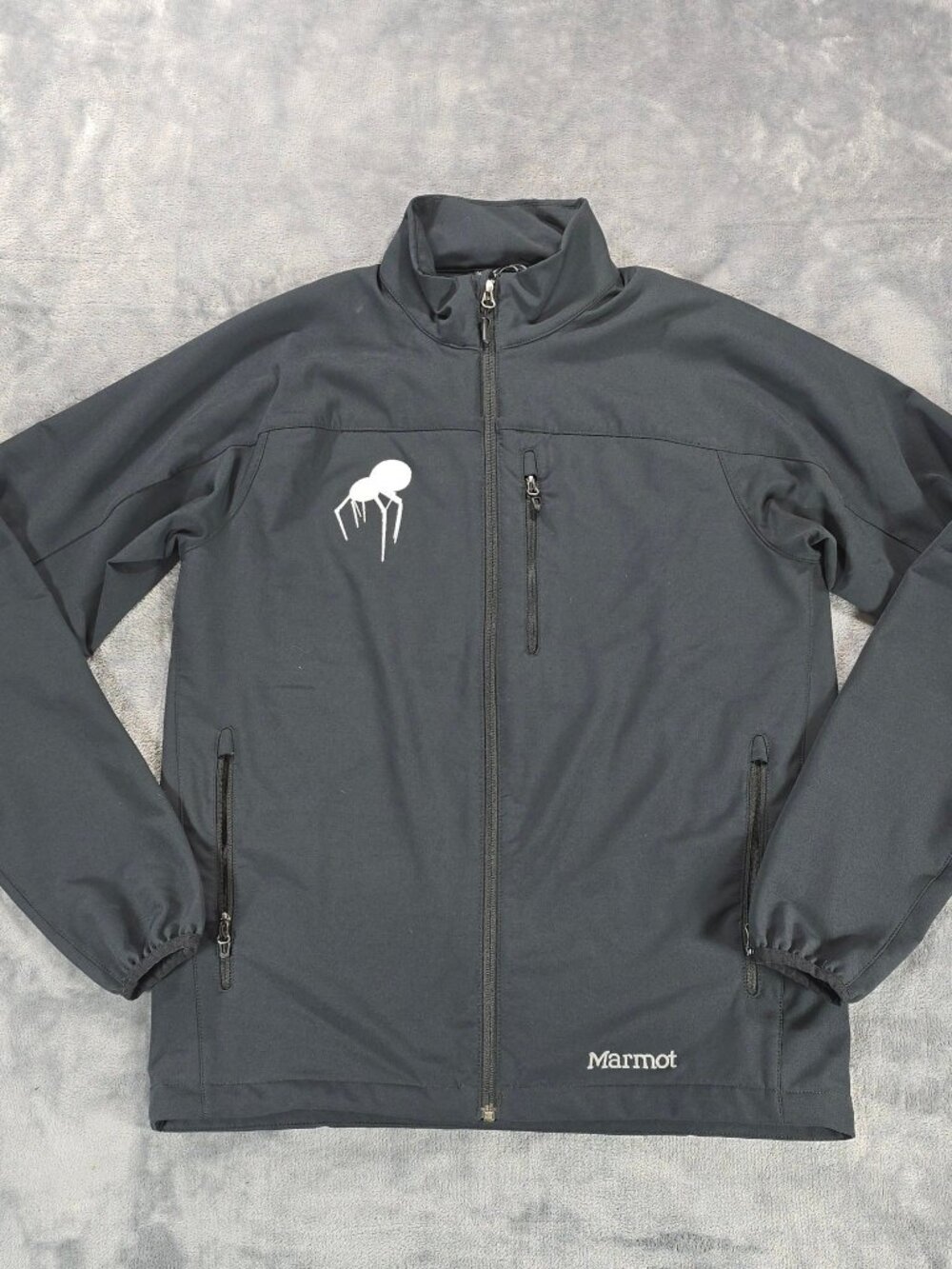 Marmot Tempo M3 Softshell Jacket Mens M Black Full Zip Hiking Outdoor 98260